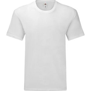 Fruit of the Loom Unisex Volwassenen Iconisch 165 klassiek T-shirt. (Wit)