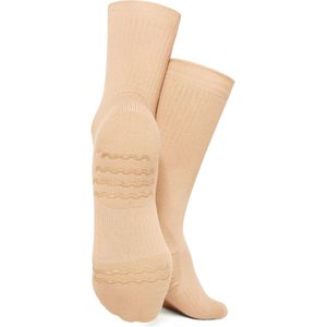 Rumpf 151 Danssokken | Antislip Sokken Dames en Heren | Yoga sokken | Pilates sokken | Modern Jazz dans sokken | Beige | Maat M (39-41)
