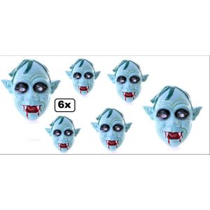 6x Walking dead Zombie masker Pa - Horror zombietime griezel halloween