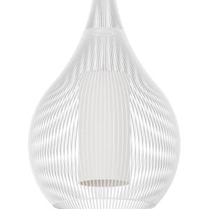 EGLO Razoni 1 Hanglamp - E27 - Ø 42,5 cm - Wit - Staal/Glas