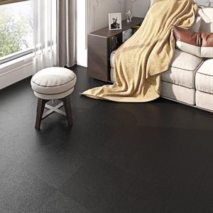 Zwarte Waterdichte Schil en Stok Vloertegel - 12x12 inch - 15 Pack - Vinyl Vloeren - Badkamer Keuken Laminaatvloeren