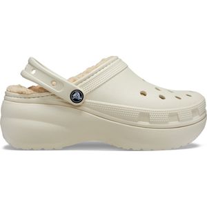 Crocs Classic Platform Lined Klompen Beige EU 34-35 Vrouw