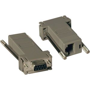 Tripp Lite P450-000 tussenstuk voor kabels DB9 (Female) RJ45 (Female) Grijs