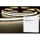 LED Strip COB - 10 Meter - Complete Set - 4000k - Neutraal Wit - 24V - 480LED/m - Met Draadloze Mi-Light(MiBoxer) Touch Wandbediening(Wit)