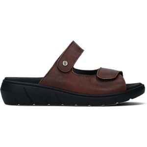 Wolky Slippers Cyprus cognac leer