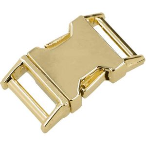 Paracord metalen buckle / sluiting - goud breed