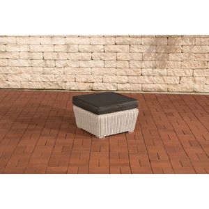 Voetenbank loungeset deluxe - Voor buiten - Kruk - Poef - Tuin - Antraciet - 59x59x30cm