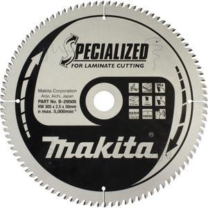 Makita Afkortzaagblad voor Laminaat | Specialized: Laminaat | Ø 216mm Asgat 30mm 72T - B-29474