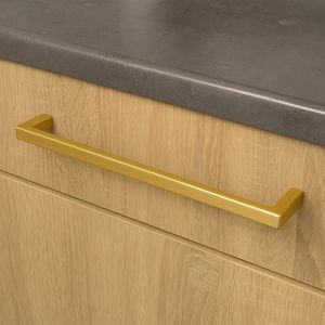 VNSTRA Amsterdam - Handgreep Goud - 192mm - Gouden Meubelgreep - Design Handgreep - 192mm Moderne Deurgreep - Keukengreep voor Kasten en Deuren
