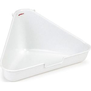 Beeztees Konijnentoilet Pip - Knaagdier - Plastic - Wit - 35x20x17 cm