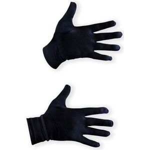 Handschoenen - Zwart Satijn - Circa 20 cm - Piet Attribuut - Een Paar