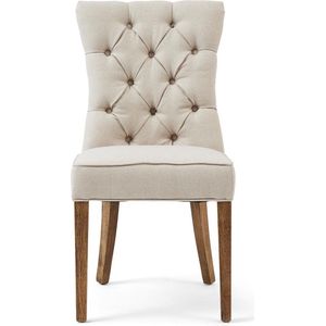 Riviera Maison Eetkamerstoel - Balmoral Dining Chair Oxford Weave - Flanders Flax - Naturel