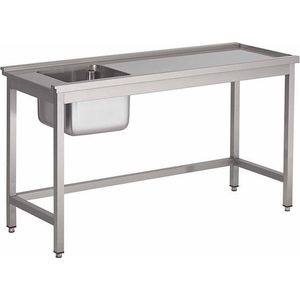 Gastro-Inox Korven Spoeltafel - Zonder Onderblad Links - Gastro-Inox 305.032 - Horeca & Professioneel