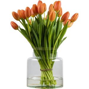 VeenseTulpen Bos Bloemen Boeket Oranje - Tulpen 50 Stuks - Verse Bloemen - Echte Bloemen - Bloemstuk