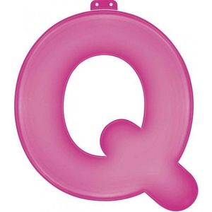 funtext letter Q roze