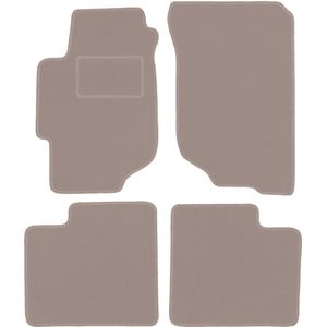 Beige veloursmatten voor: Honda Accord VI stationwagen, sedan, Type-R (1997-2002)