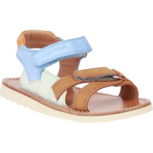 Pom d'Api Waff Jimy Sandaal Camel-Blauw