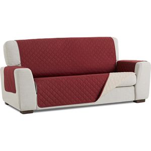 Belmarti® Bankbeschermer Duo 160cm Rood - Dubbelzijdig, beschermt tegen vlekken, haren en krassen – voor gezinnen met kinderen en huisdieren - Premium Belmarti® Kwaliteit