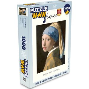 Puzzel Meisje met de parel - Vermeer - Kunst - Legpuzzel - Puzzel 1000 stukjes volwassenen
