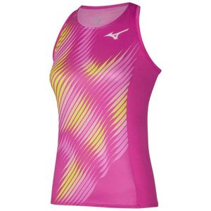 Mizuno Printed Mouwloos T-shirt Roze S Vrouw