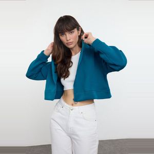 Trendyol Antraciet Basic Gebreid Sweatshirt Met Capuchon En Capuchon En Capuchon Twoaw20Sw0660