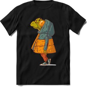 Casual Winterjas Kikker T-Shirt Heren / Dames Dieren Shirt