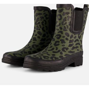 Xq Footwear Chelsea Regenlaars Print Rubber Groen - Laarzen - 42