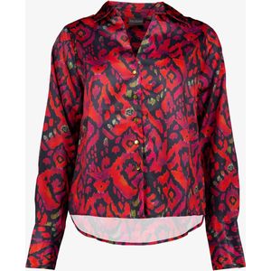 TwoDay dames blouse met print rood - Maat L