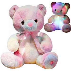 Lichtgevende knuffel - Beer - 28 cm - Meerdere kleuren - Knuffel met licht - Babyknuffel - Knuffel - Knuffelbeer