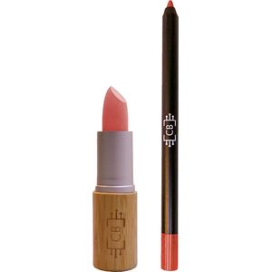Cosm.Ethics Bar Lipstick Lippotlood Set Matte - Nude Warm - Duurzaam vegan