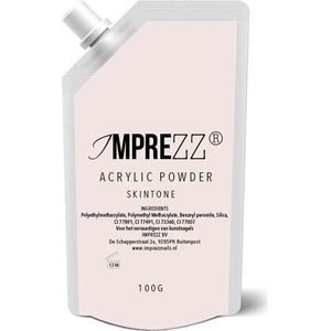 IMPREZZ® acrylpoeder Refill - acrylic powder Cover Skintone 100 gr. - Roze Huidskleur