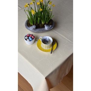 Luxe Stoffen Tafellaken - Tafelkleed - Tafelzeil - Hoogwaardig - All Over Geel - 150 x 240 cm
