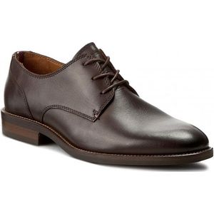 Tommy Hilfiger essential lederen veterschoenen - bruin - maat 40