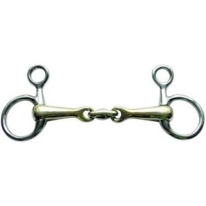 HKM baucherbit - argentaan - 12,5cm - 16mm dik