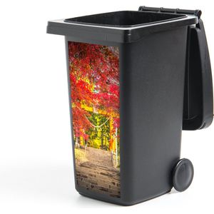 Container sticker Japanse tuin in de herfst - 44x98 cm - Kliko sticker