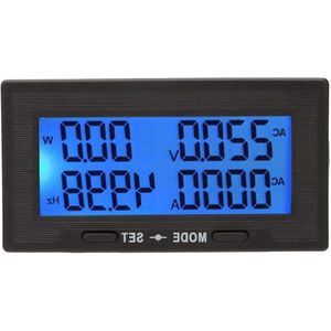 Digitaal Voltmeterpaneel AC 0-100A 130-500V - AmpèRemeter Multimeter Energie Frequentie .