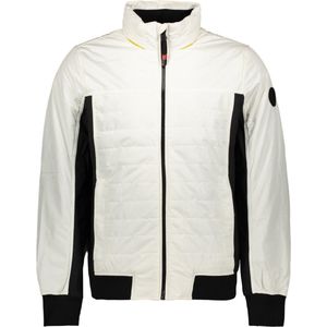 Twinlife Heren Hybrid Bomber - Jassen - Waterdicht - Vormvast - Wit - XL