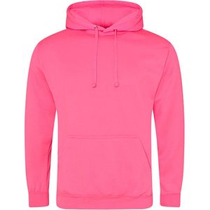 Vegan Unisex Hoodie 'Electric' met capuchon Pink - S