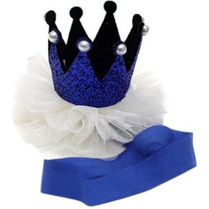 Finnacle - Blauwe Haarbandje - Haarkroontje - Kroontje - Meisjes - Verjaardag - Cadeautje - Accessoires - Haaraccessoire - Chique
