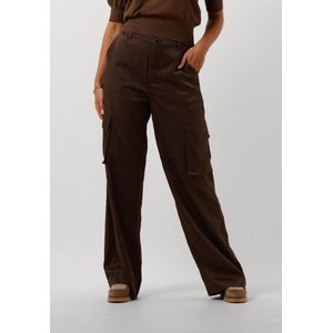 Minus Wendy Wide Leg Pant Broeken Dames - Bruin - Maat 36