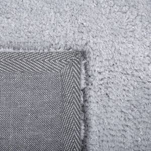 DEMRE - Shaggy vloerkleed - Lichtgrijs - 140 cm - Polyester