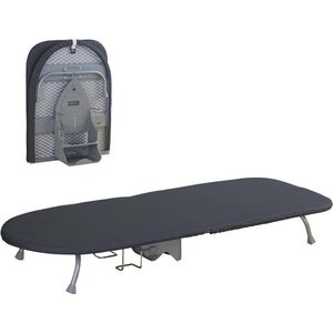 Inklapbare tafelstrijkplank - compact/lichtgewicht - zwart strijkplankovertrek - 89cm x 33cm Strijkplank