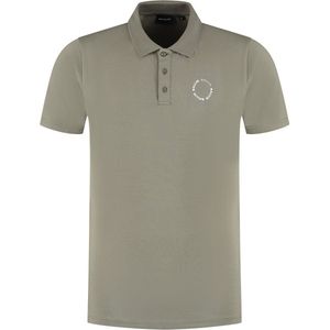 Ballin Amsterdam - Heren Regular fit T-shirts Polo SS - Dark Army - Maat XS
