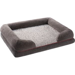 PETSTUFF Hondenmand - Kattenmand - Wasbaar - M - 90 x 70 x 21 cm - Donker Grijs