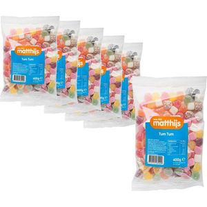 6 Zakken Matthijs Tum Tum á 400 gram - Voordeelverpakking Snoepgoed
