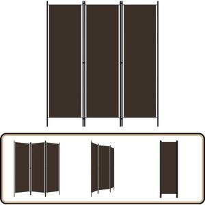vidaXL Kamerscherm 3 panelen - 150x180 cm - Bruin Kamerscherm - Scheidingswand - Privacy Screen - Interieurdecoratie - Woonaccessoires