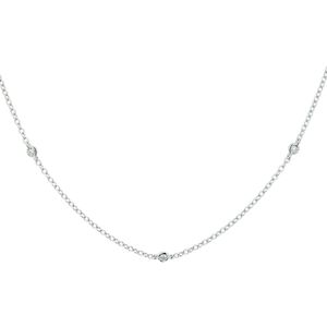 Collier Diamant 0.13ct H Si 41 - 43 - 45 Cm