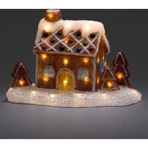 Konst Smide - Decoratief Kersthuisje - LED - LxB 23x35cm