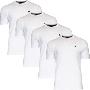 Donnay T-shirt - 4 Pack - Sportshirt - Heren - Maat S - Wit