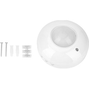 Infrarood bewegingssensor met energiebesparende instellingen - Verstelbare detector voor intelligente lichtregeling (110V-240V) - Plafondlamp met bewegingssensor